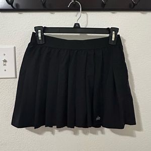 Black Alo Pleated Tennis Skirt